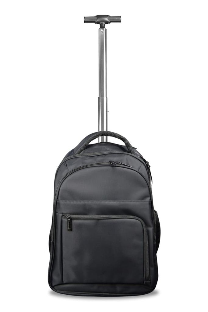 BREE -  2 Wheels Trolley Backpack - Black