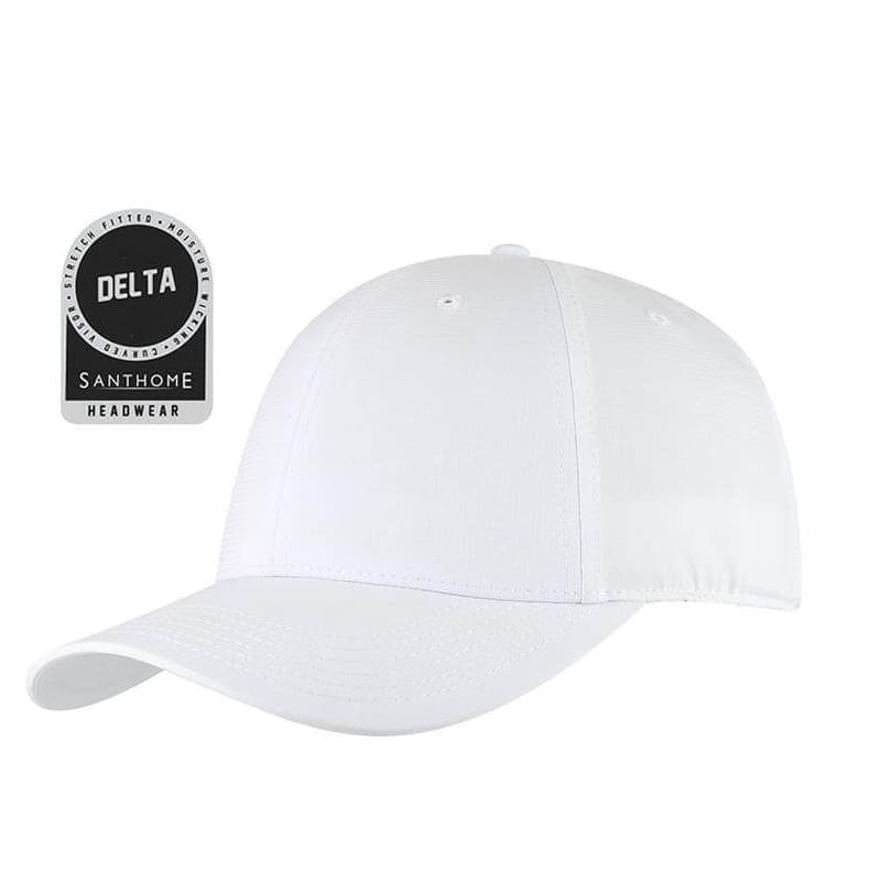 DELTA - ® DryNCool® Performance Stretch-Fitted Cap - White