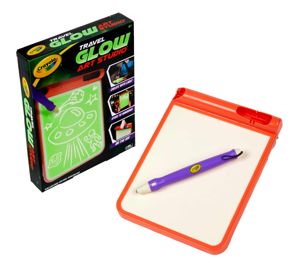 Crayola Travel Glow Art Studio, Glow in The Dark Toys