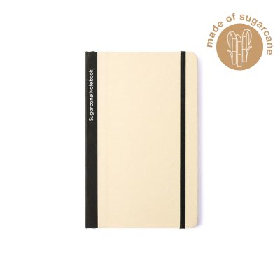 BUREN - eco-neutral Sugarcane Paper A5 Notebook - Black (1)