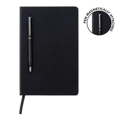 CAMPINA - Giftology A5 Hard Cover Notebook with Metal Pen - Black (1)