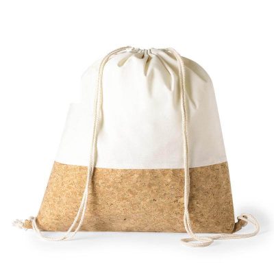 VOLGA - eco-neutral Recycled Cotton_Cork Drawstring Bag